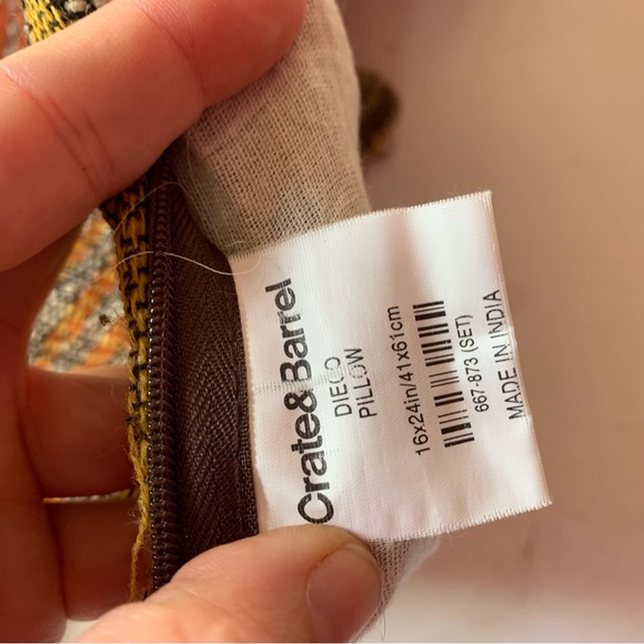 Crate&Barrel Silk&Wool cover pillow sham - Picture 6 of 6